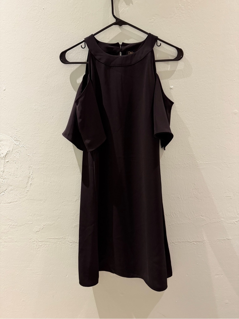 Black One-Shoulder Cold-Shoulder Dress